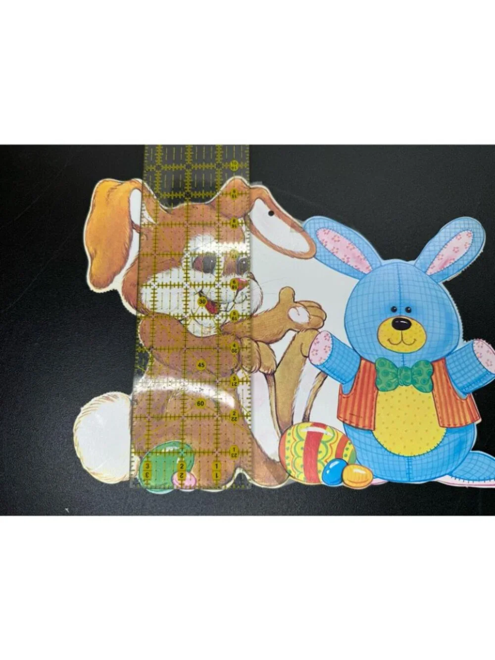 Vintage Easter Spring Bunny Rabbit Die Cut Paper Decoration Cutout